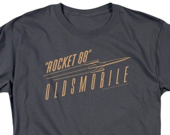 Oldsmobile Retro Rocket 88' Charcoal Gray Shirts