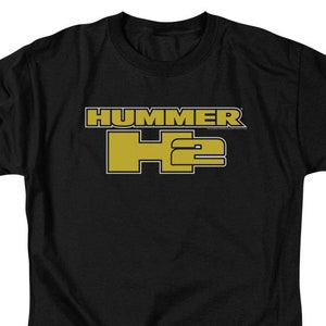 Hummer H2 Block Logo Black Shirts