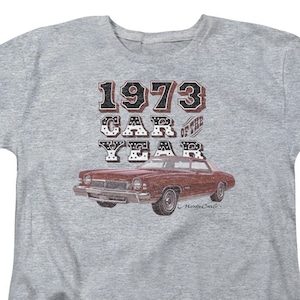 Chevrolet 1973 Car of The Year Women&#39;s and Kid&#39;s Athletic Heather Shirts