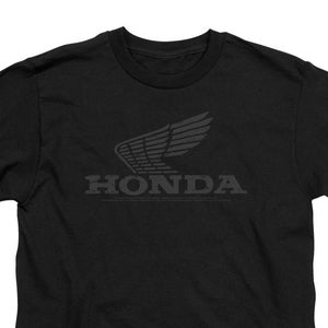 Honda Vintage Wings Logo Kinder schwarze Hemden