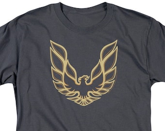 Magliette color carbone con logo Pontiac Firebird