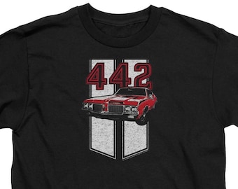 Oldsmobile 442 Logo Kids Black Shirts