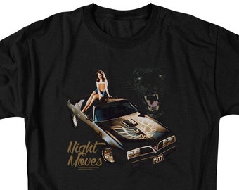 Pontiac Firebird Night Moves Black Shirts