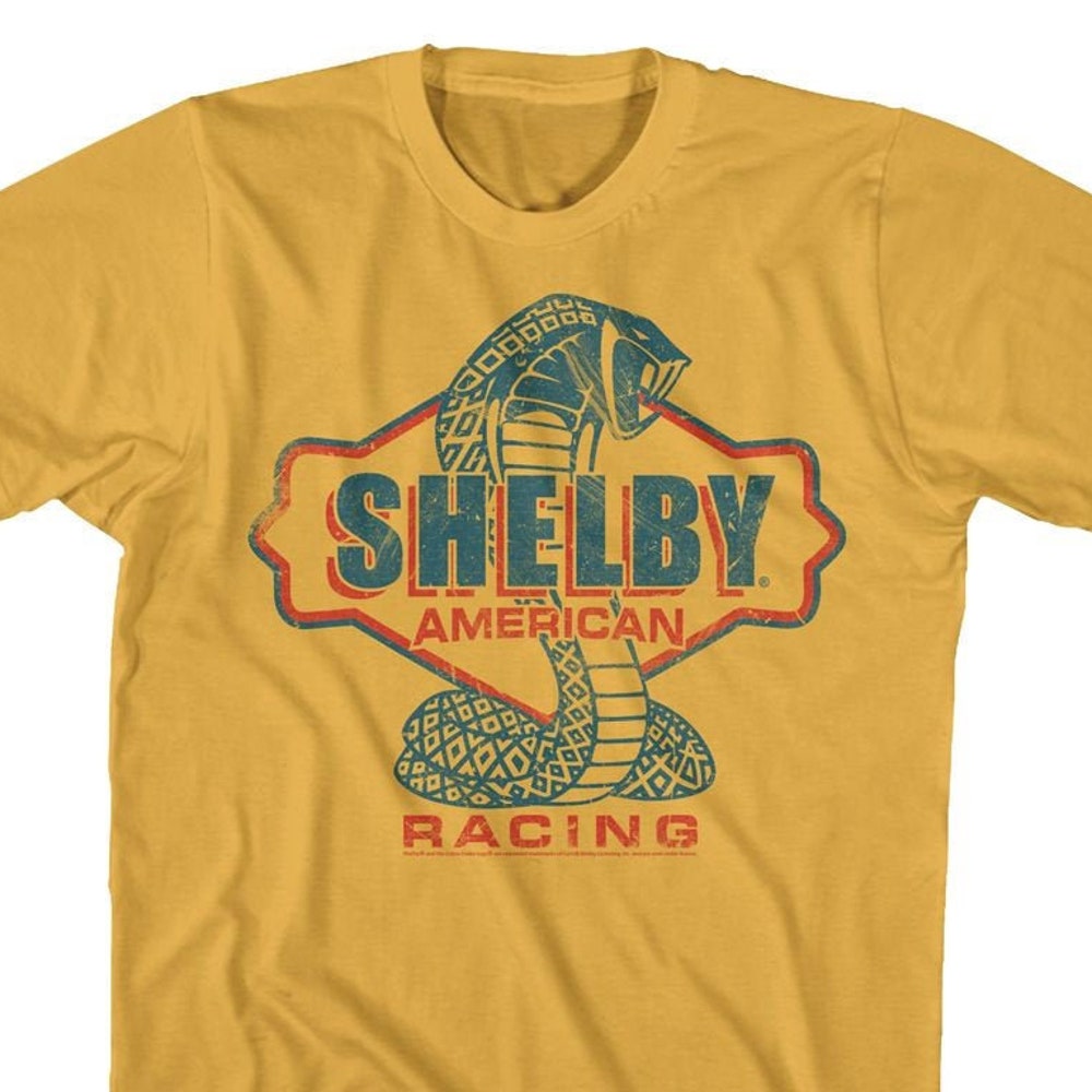 Shelby American Racing Cobra Logo Gold Shirts | Shop