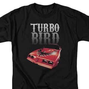 Camisas pretas Pontiac Turbo Bird