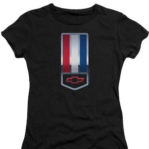 Chevrolet Camaro 1998 Chevy Bowtie Crest Juniors/Women&#39;s Black Shirts