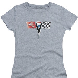 Chevrolet Corvette C2 Emblem Juniors/Women&#39;s Athletic Heather Shirts