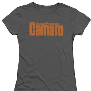 Chevrolet Camaro Command Performance Juniors/Women&#39;s Charcoal Shirts