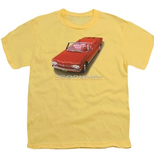 1962 Chevrolet Corvair Monza Convertible Kids Yellow Shirts