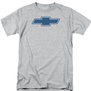 Chevrolet Blue Chevy Bowtie Logo Athletic Heather Shirts