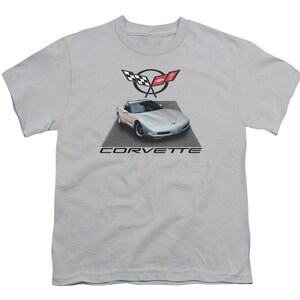 2001 Chevrolet Corvette Kids Silver Shirts