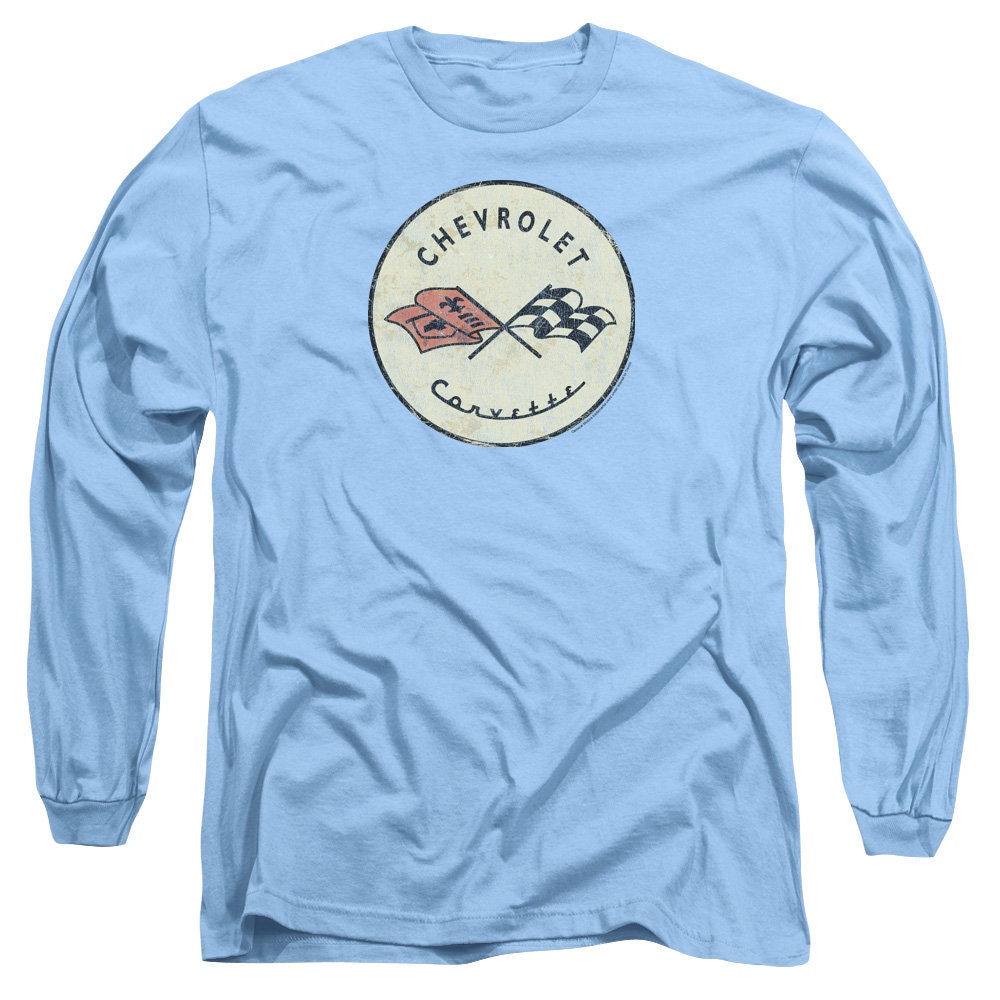 Chevrolet Vintage Cross Flag Emblem Carolina Blue Shirts - Etsy