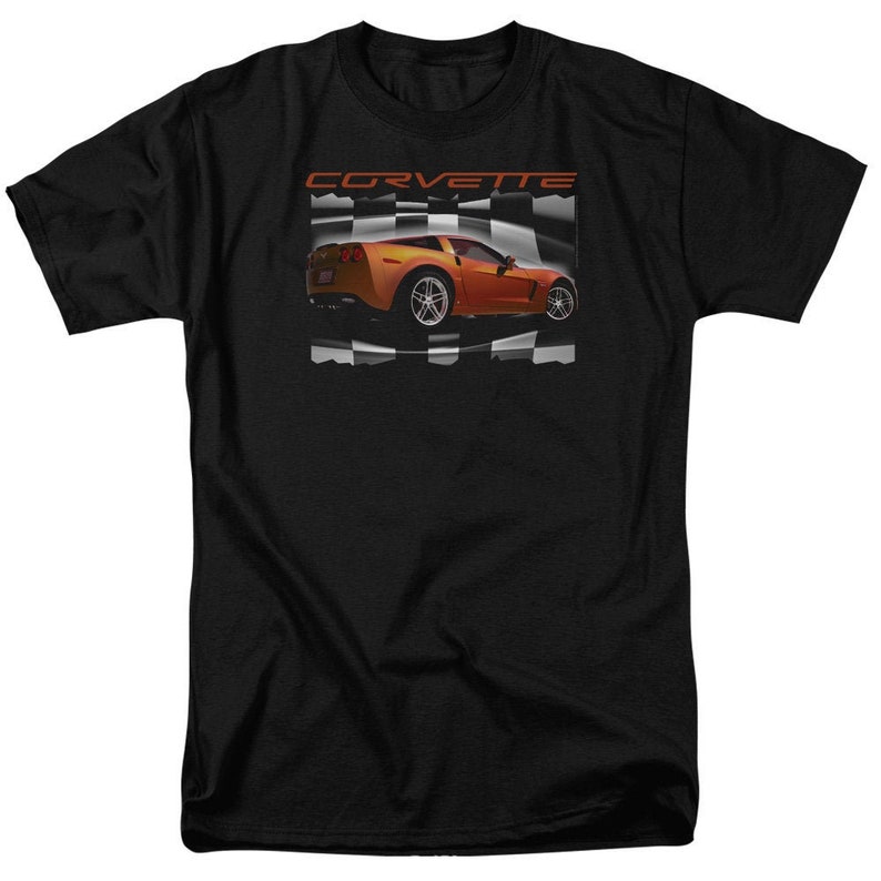 Chevrolet Corvette Z06 in Orange Black Shirts - Etsy