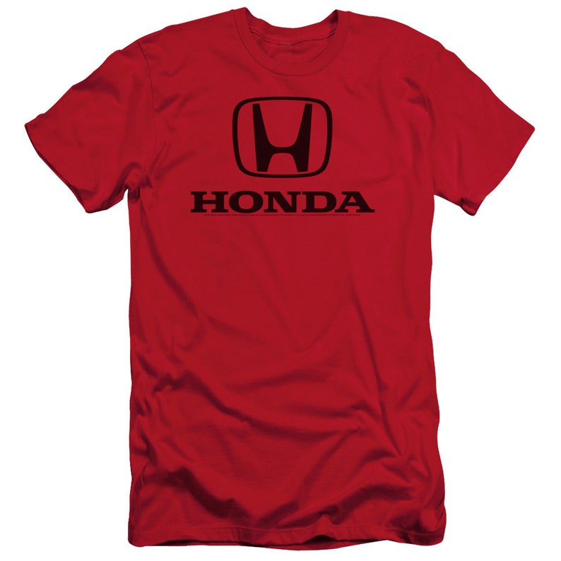 May include: Red t-shirt with a black Honda logo and the word "HONDA" printed below it.