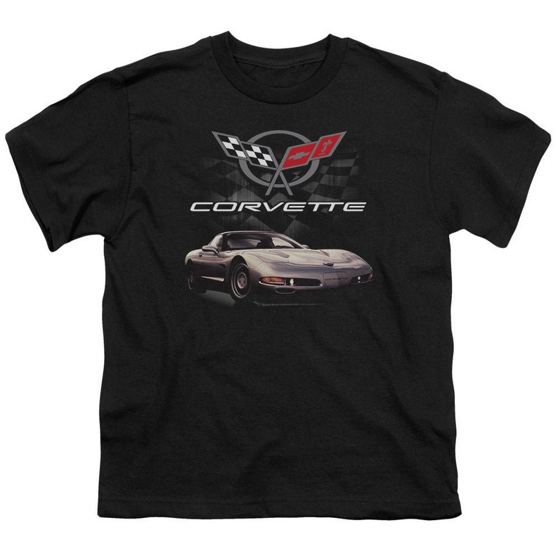 Chevrolet Corvette C5 Kids Black Shirts