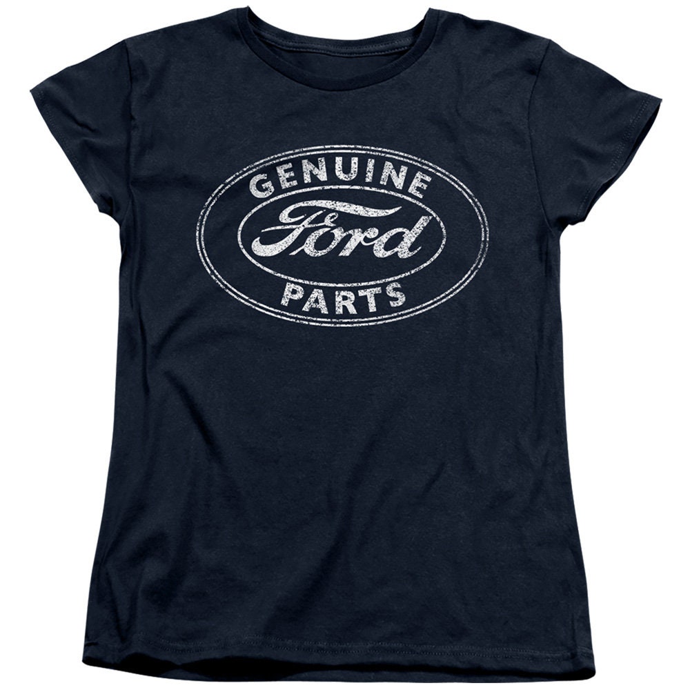 Ford Genuine Parts Distressed Juniors and Women Navy Shirts - Etsy