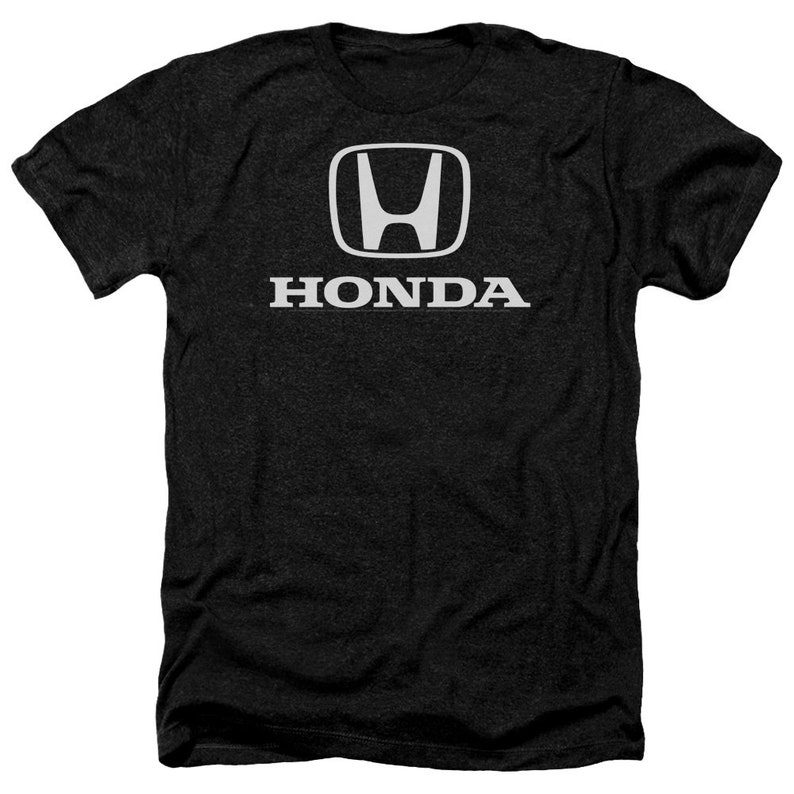 May include: Black t-shirt with a white Honda logo and the word "HONDA" printed below it.