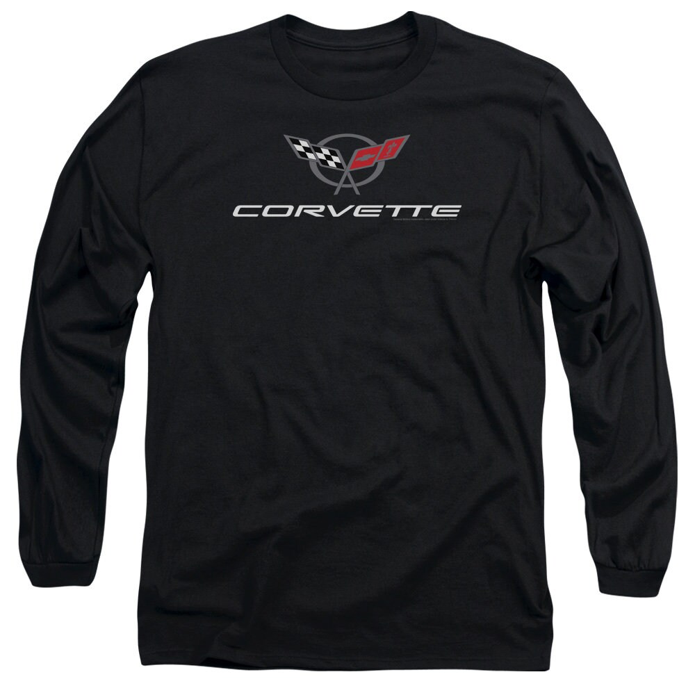Chevrolet Corvette Cross Flags Emblem Black Shirts - Etsy