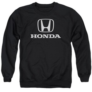 May include: Black long-sleeve sweatshirt with the Honda logo and the word "HONDA" in white.