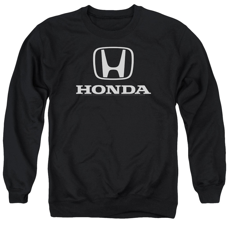 May include: Black long-sleeve sweatshirt with the Honda logo and the word "HONDA" in white.