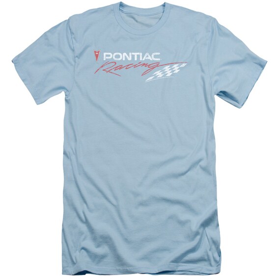 Pontiac Racing Checkered Flag Light Blue Shirts - Etsy
