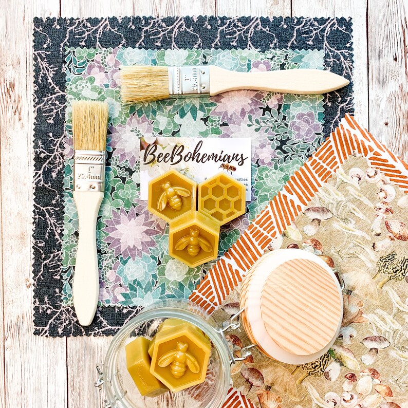 DIY Beeswax Wrap Craft Kit Make your own with Instructions Etsy
