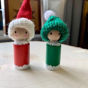 Christmas Peg Doll