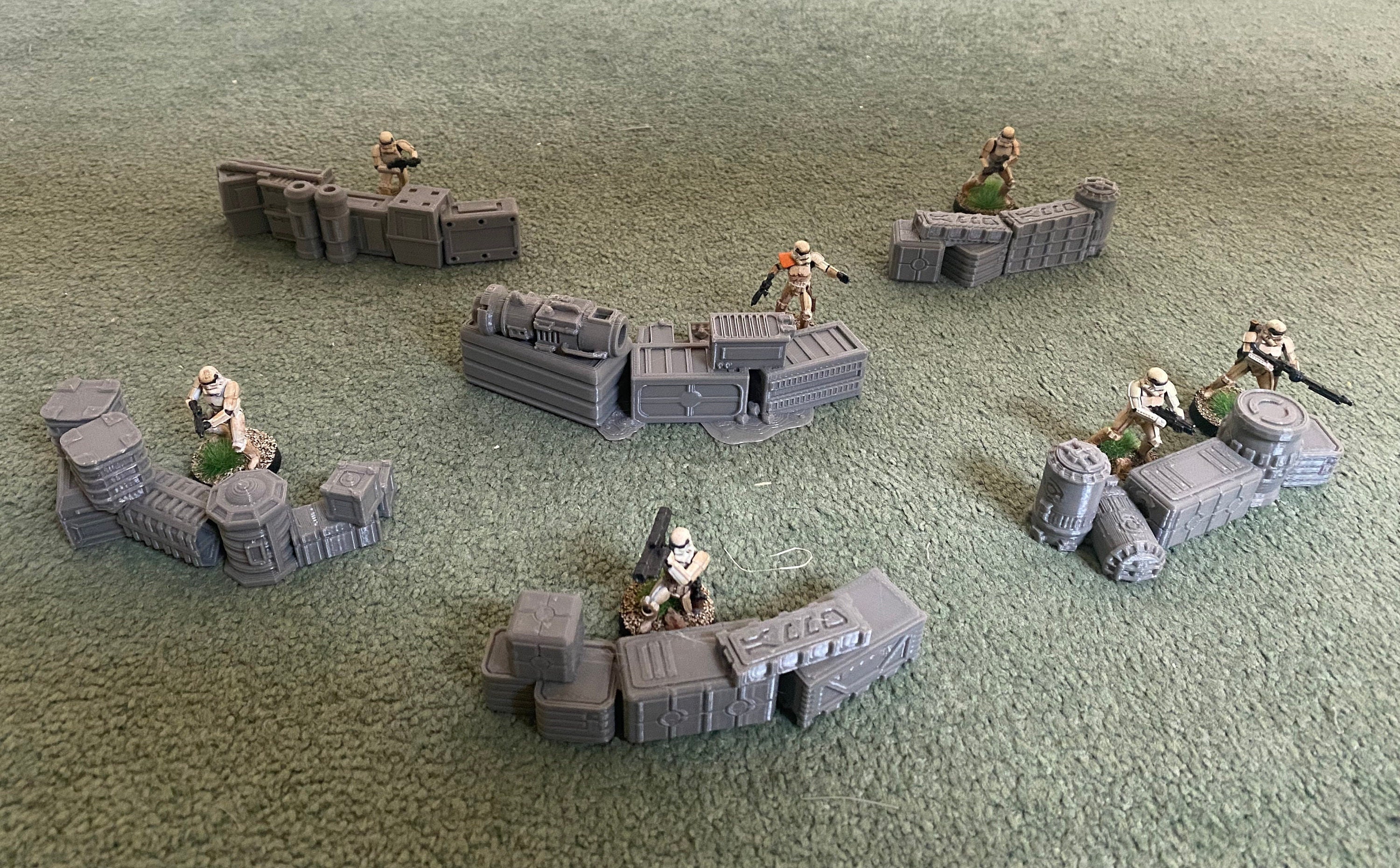 Star Wars Legion Terrain Barricades Pack of 6 Etsy UK