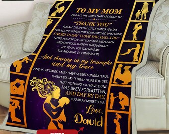 mother's day photo blanket