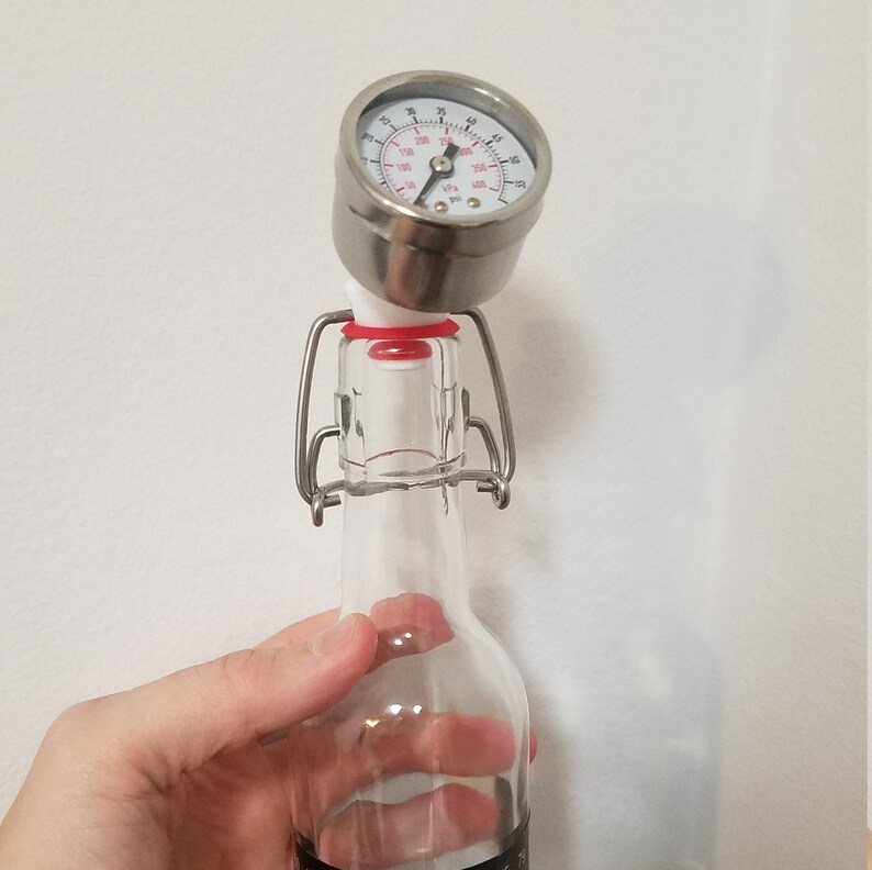 Beer Homebrew Bottle Pressure Gauge Cap Cider Kombucha