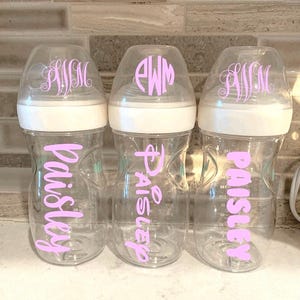 Babyflasche Vinyl Aufkleber - Personalisiert - Kita Etiketten