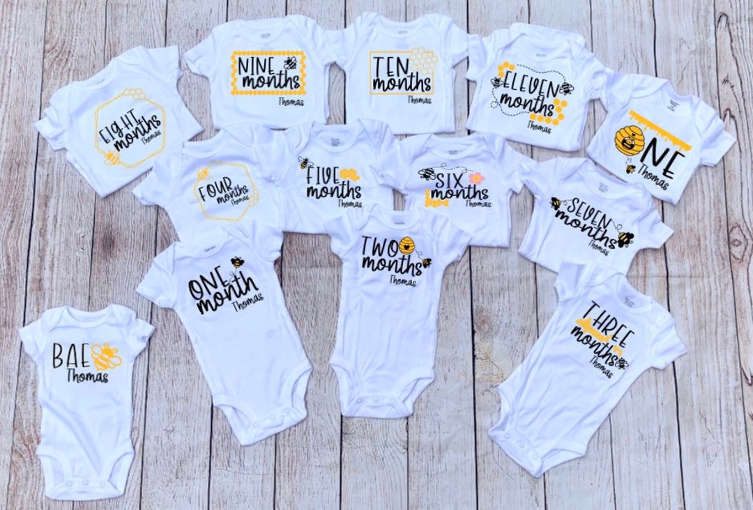 Monthly Milestone Onesies Bee Beehive Onesie Set Coming Home