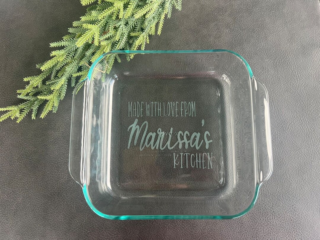 Personalized Casserole Dish - Made With Love 8” X 8” ONLY - SALE! - Etsy