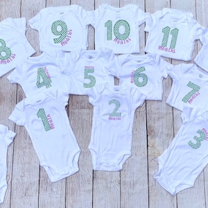 Monthly Milestone Onesies/Mermaid/Scales/Onesie Set/Coming home