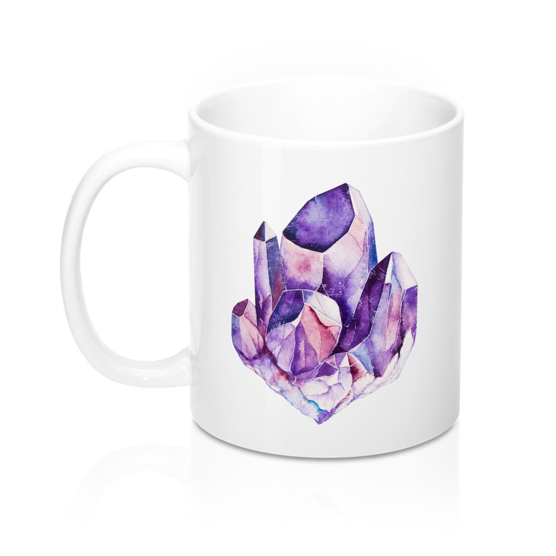 Amethyst Gem & Crystal Mug Purple Mineral/Gemstone Coffee Etsy