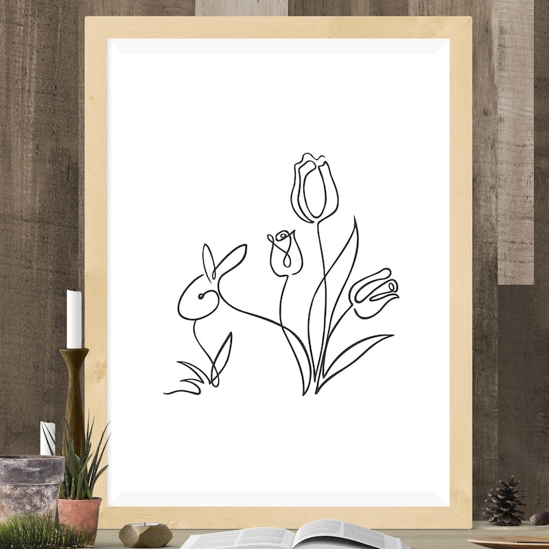 Rabbit Tattoo - Etsy