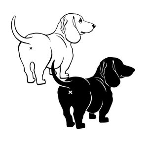 Dachshunds svg, dog svg, dachshund silhouette, dachshund outline png, dachshund clipart, dog pet png, cutting template ( SVG, PNG, PDF )