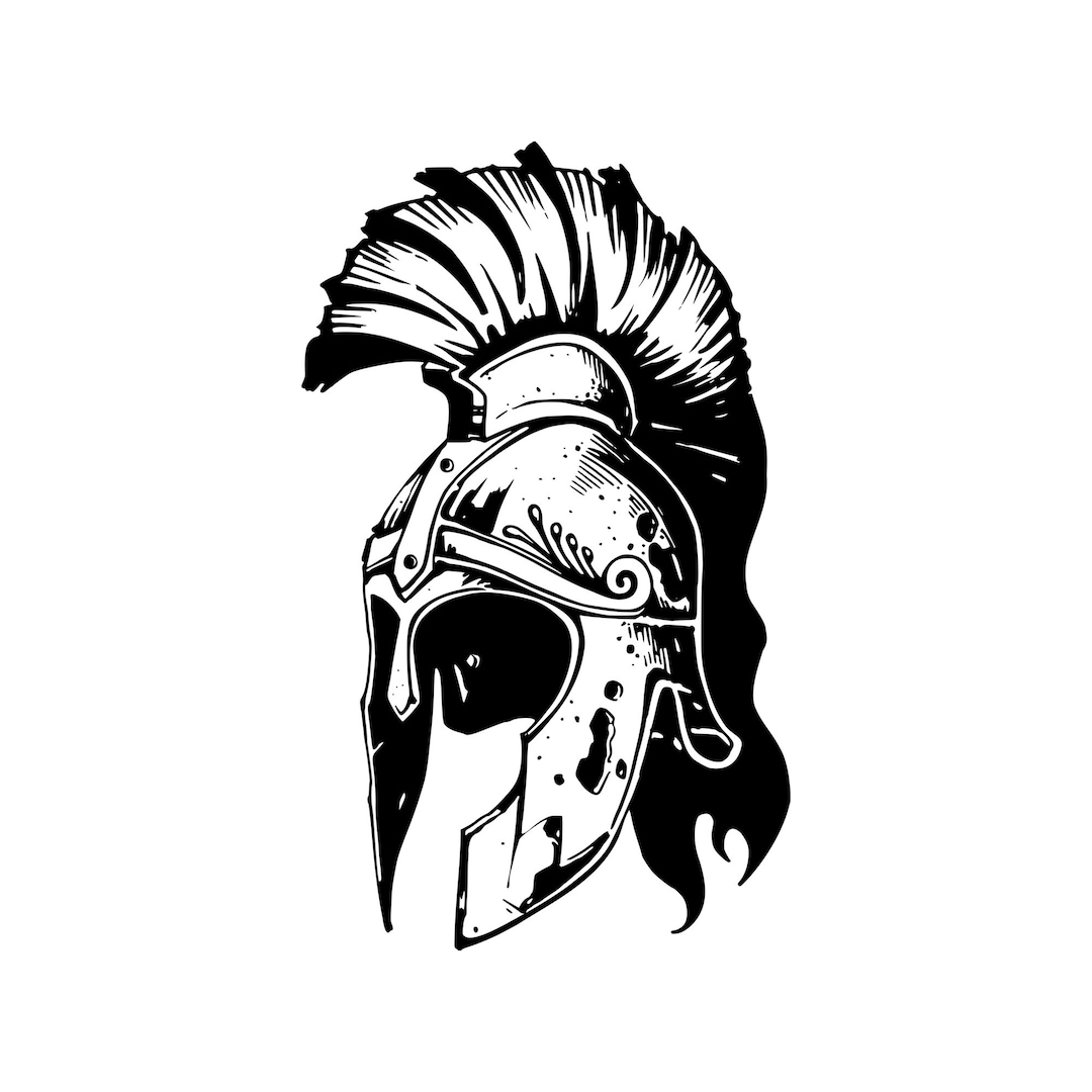 Achilles Helmet Svg, Ancient Helmet, Greek Helmet, Spartan Helmet, SVG