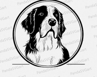 Bernhardiner Dog Mom, St. Bernard dog svg, St. Bernard face svg,  St. Bernard svg, St. Bernard clipart, St. Bernard(SVG, PNG, PDF)