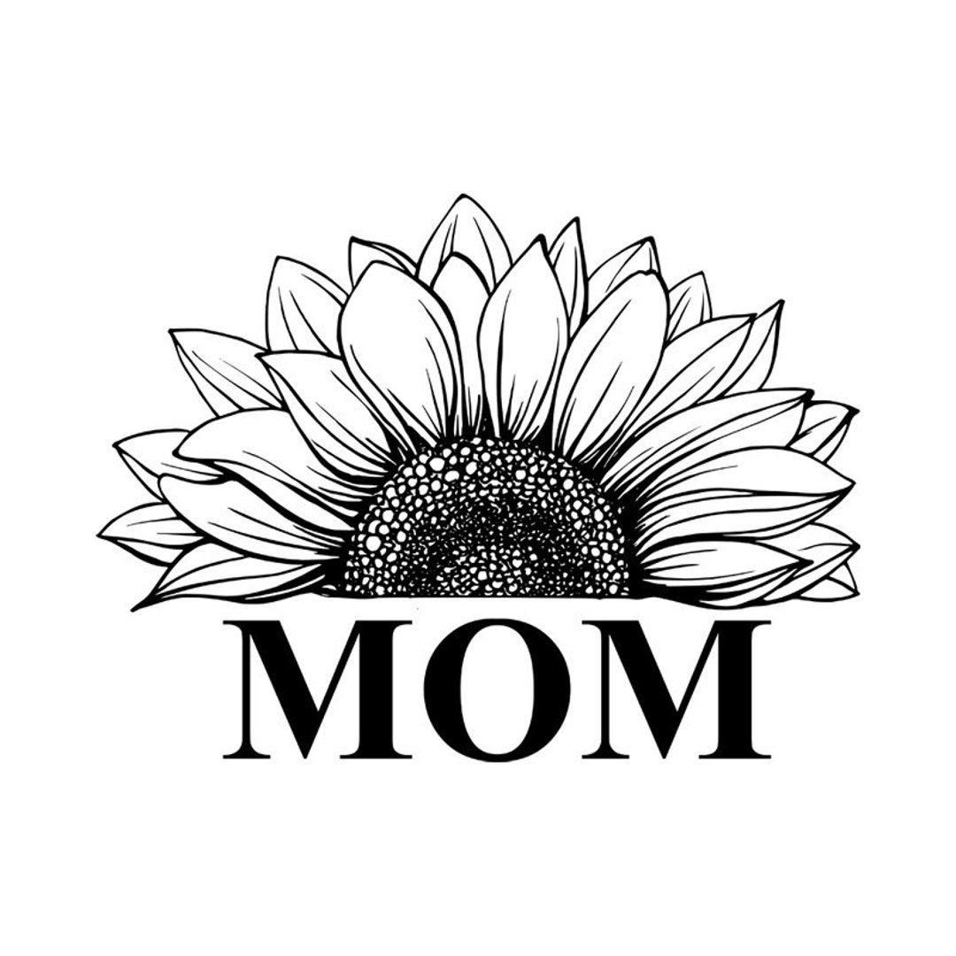 Sunflower Mom Svg, Mom Svg, Mother Svg, Mother's Day Svg, Mama Svg