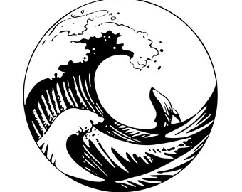 Ballena marina Welle (SVG, PNG, JPEG)
