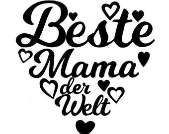 beste Mama der Welt svg, Mom svg, Mother svg, Mother's Day svg, Mama svg, Mommy svg png pdf