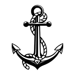 Anker mit Seil, Familie, Schablone Datei, maritimes Anker, Cricut Datei (SVG, PNG, PDF), Freude, Liebe