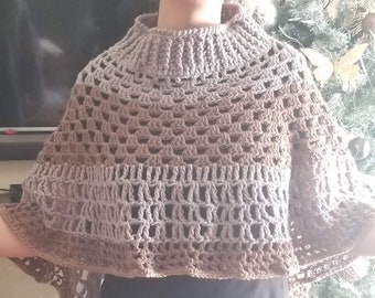 Poncho au chocolat