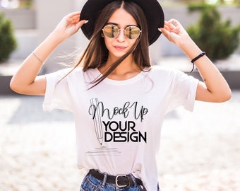 Download Woman T Shirt Mockup Etsy