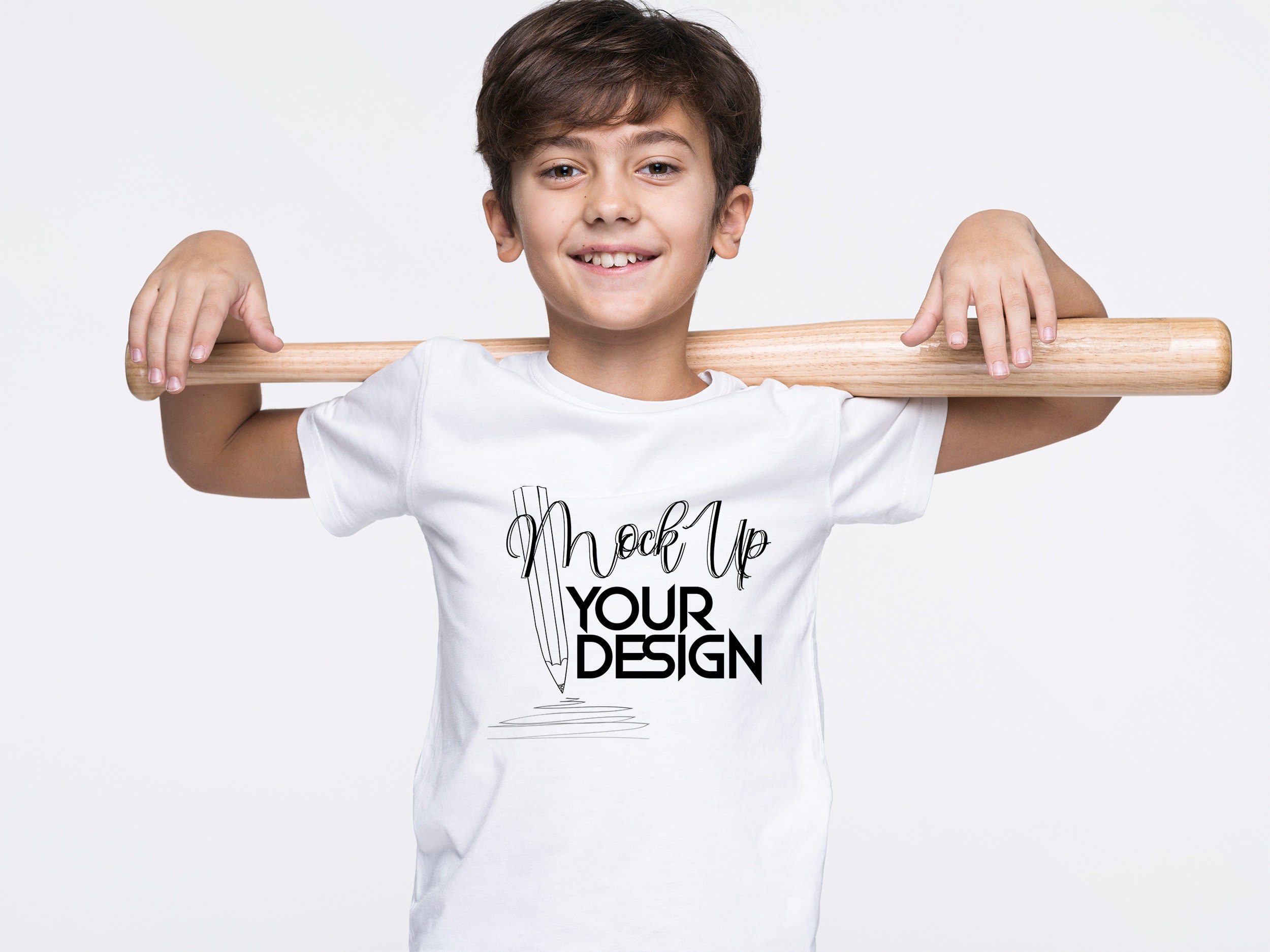 Download Boy T Shirt Mockup Kids White T Shirt Template Bella Canvas Etsy