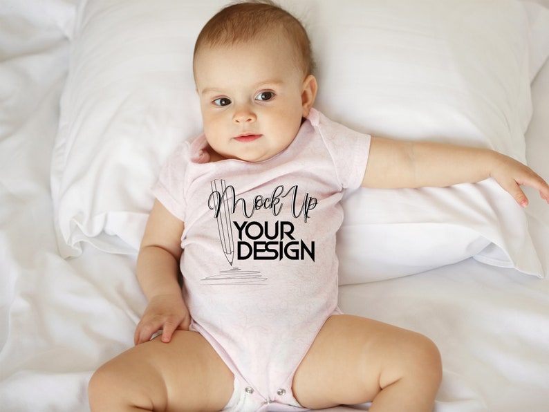 Download Baby T-shirt MockUp Babies White T-Shirt Template Bella | Etsy