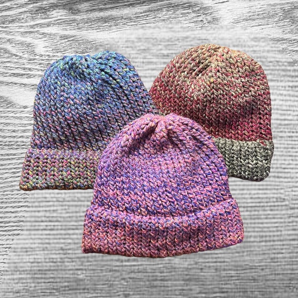 Knit Beanie - Winter Hat/Toboggan