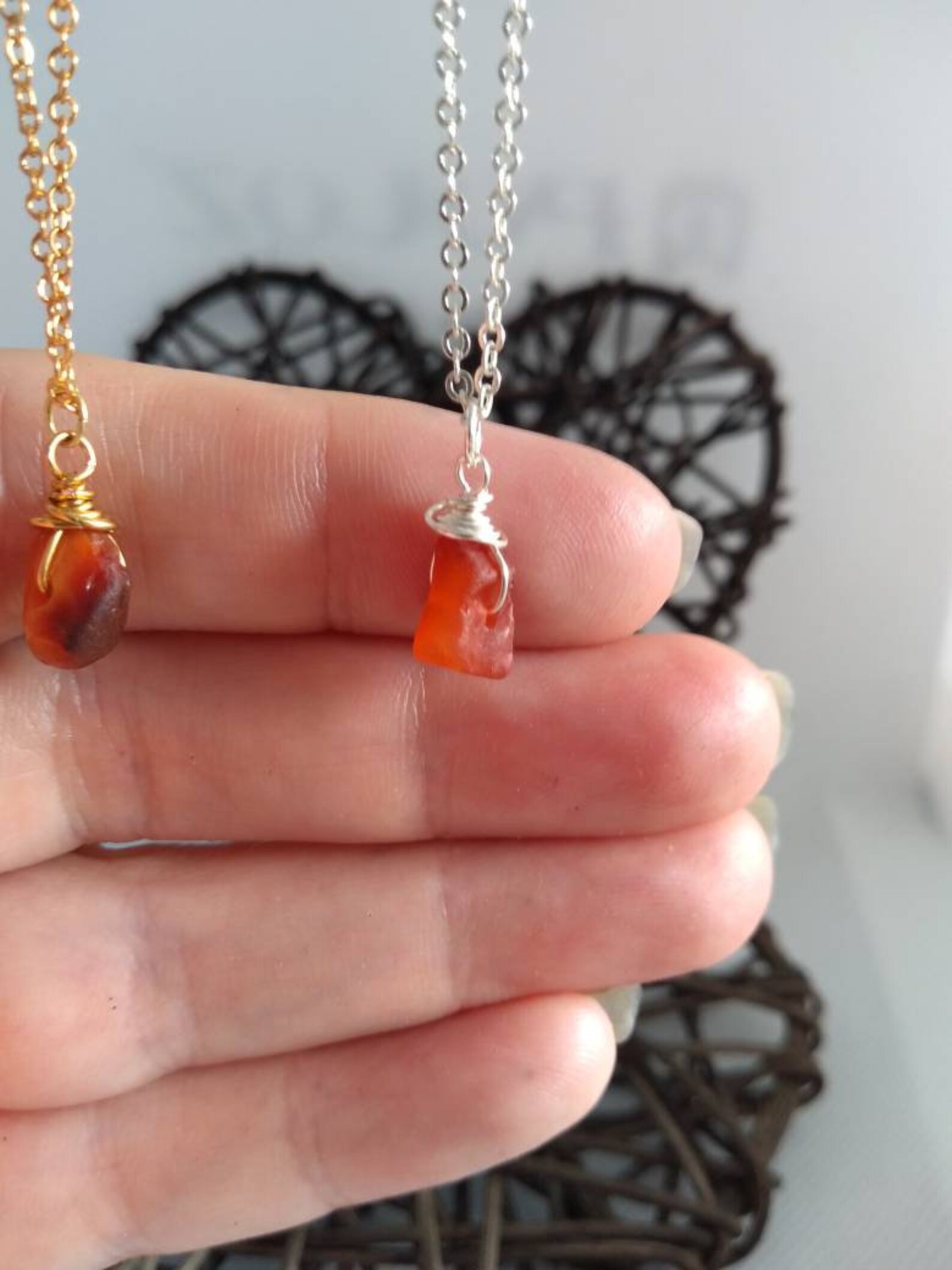 Raw Carnelian Necklace Raw Carnelian Pendant Raw Carnelian Etsy UK