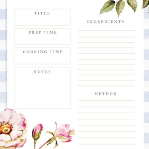 The Cozy Recipe Card